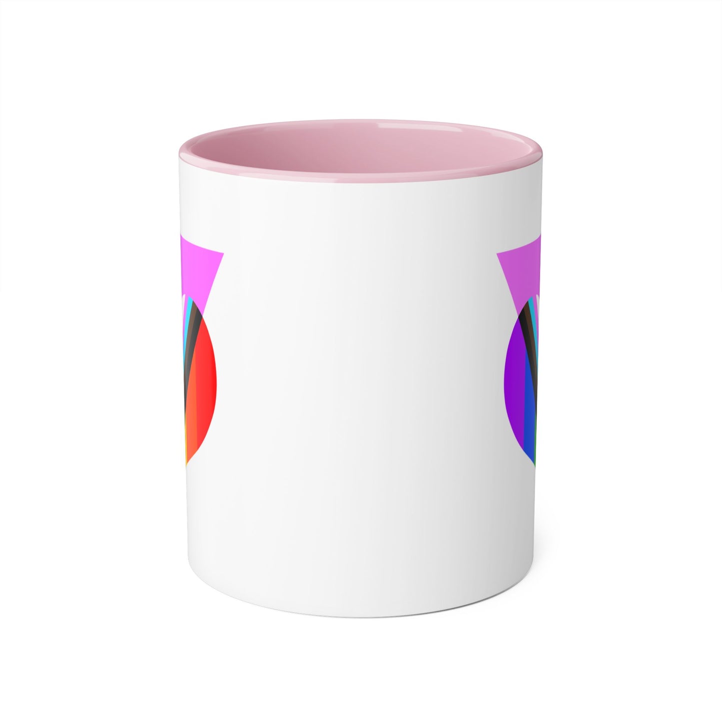 Pink Progress Pride Heart Mug