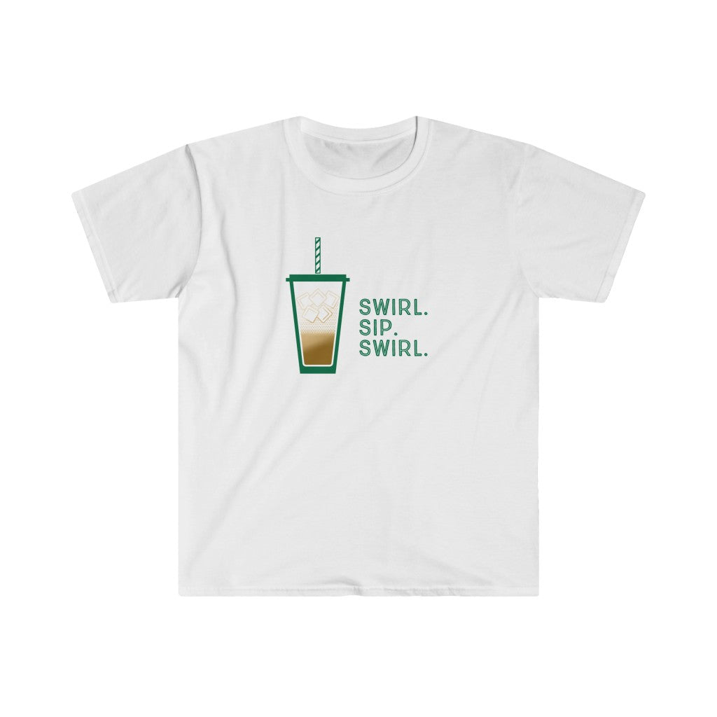 Swirl Sip Swirl Iced Coffee Tee