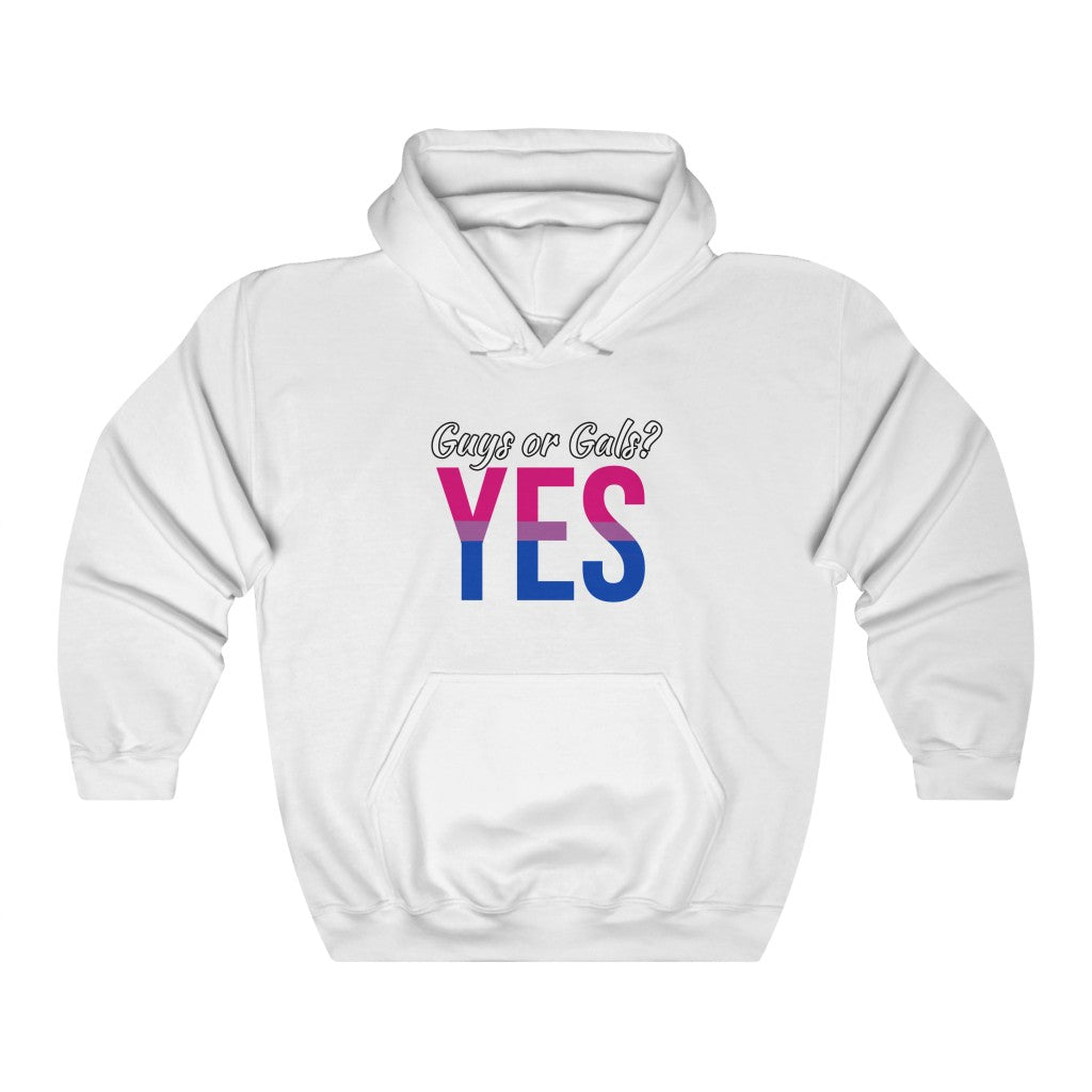 Guys or Gals? Yes (Bi) Hoodie