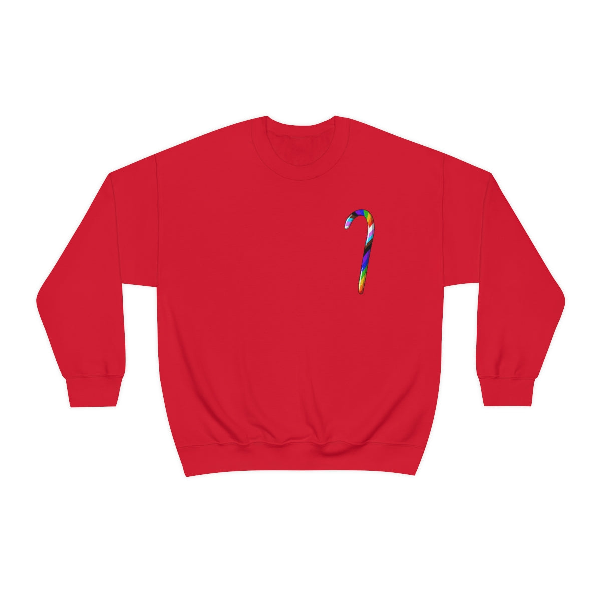 Candy Cane Progress Pride Stripes Crewneck Sweatshirt