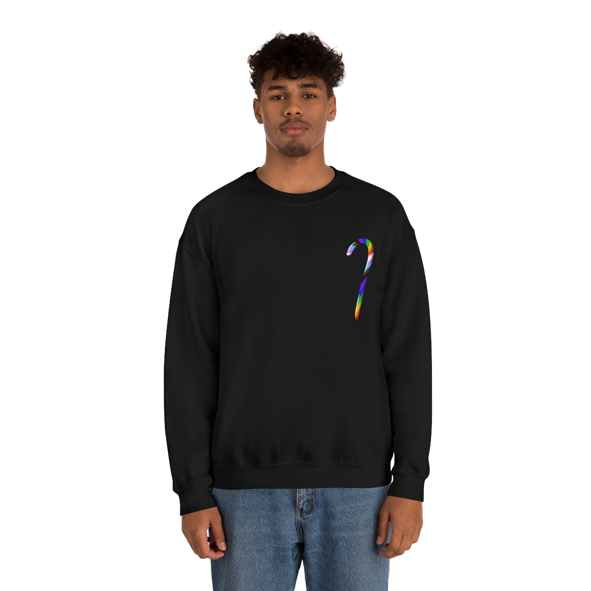 Candy Cane Progress Pride Stripes Crewneck Sweatshirt