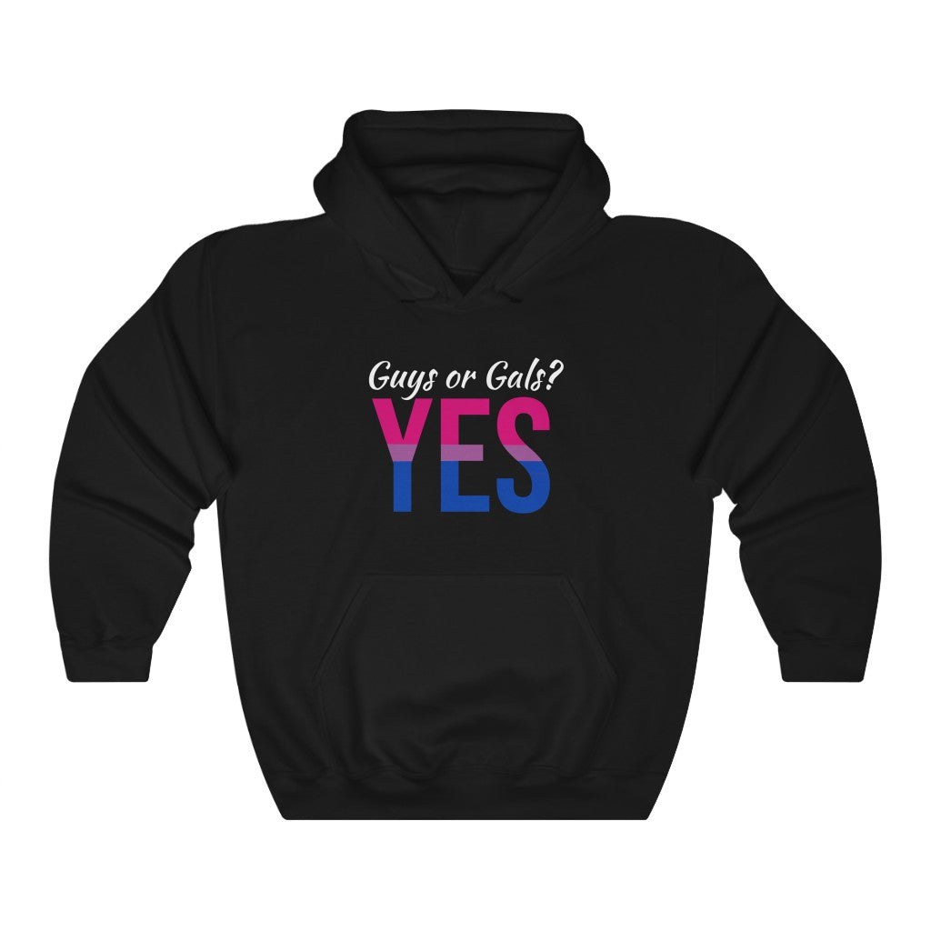 Guys or Gals? Yes (Bi) Hoodie