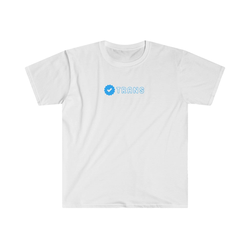 Verified Trans Tee | Blue Check Series