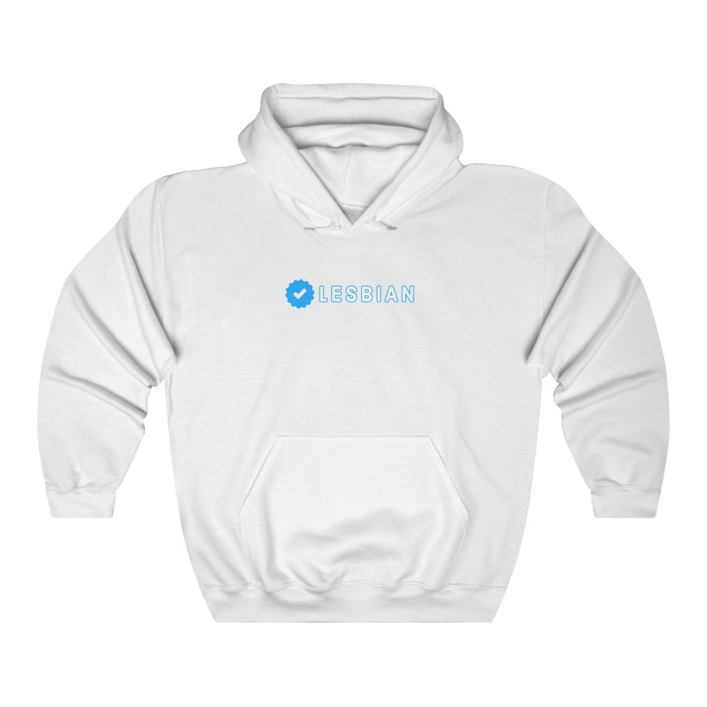 Verified Lesbian Hoodie | Blue Check Series