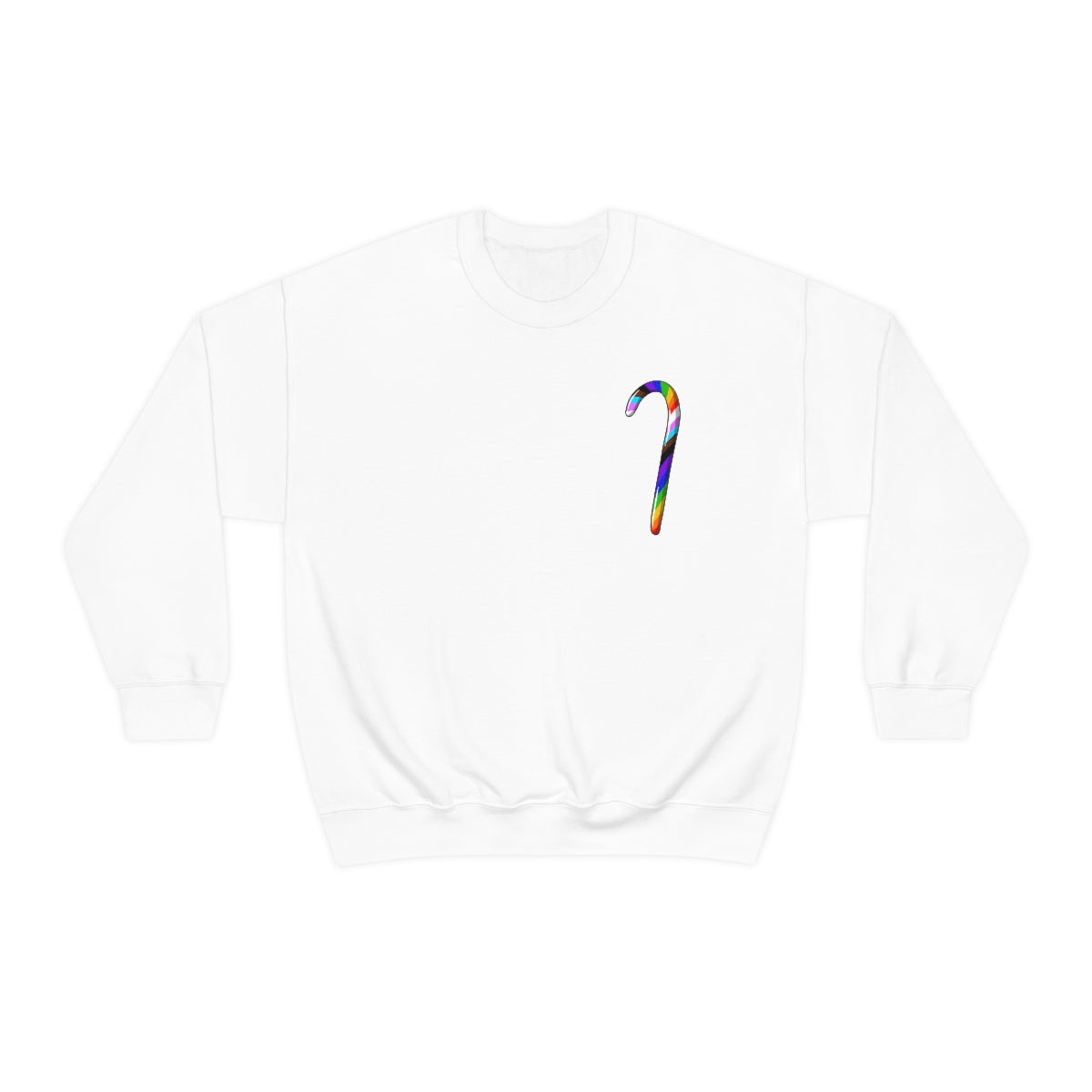 Candy Cane Progress Pride Stripes Crewneck Sweatshirt