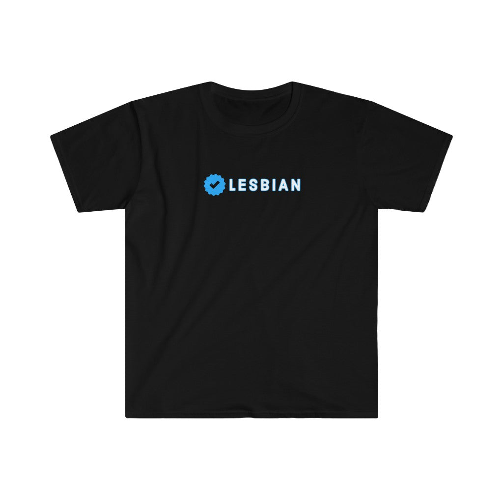Verified Lesbian Tee | Blue Check Series