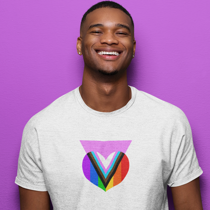 Pink Progress Pride Heart