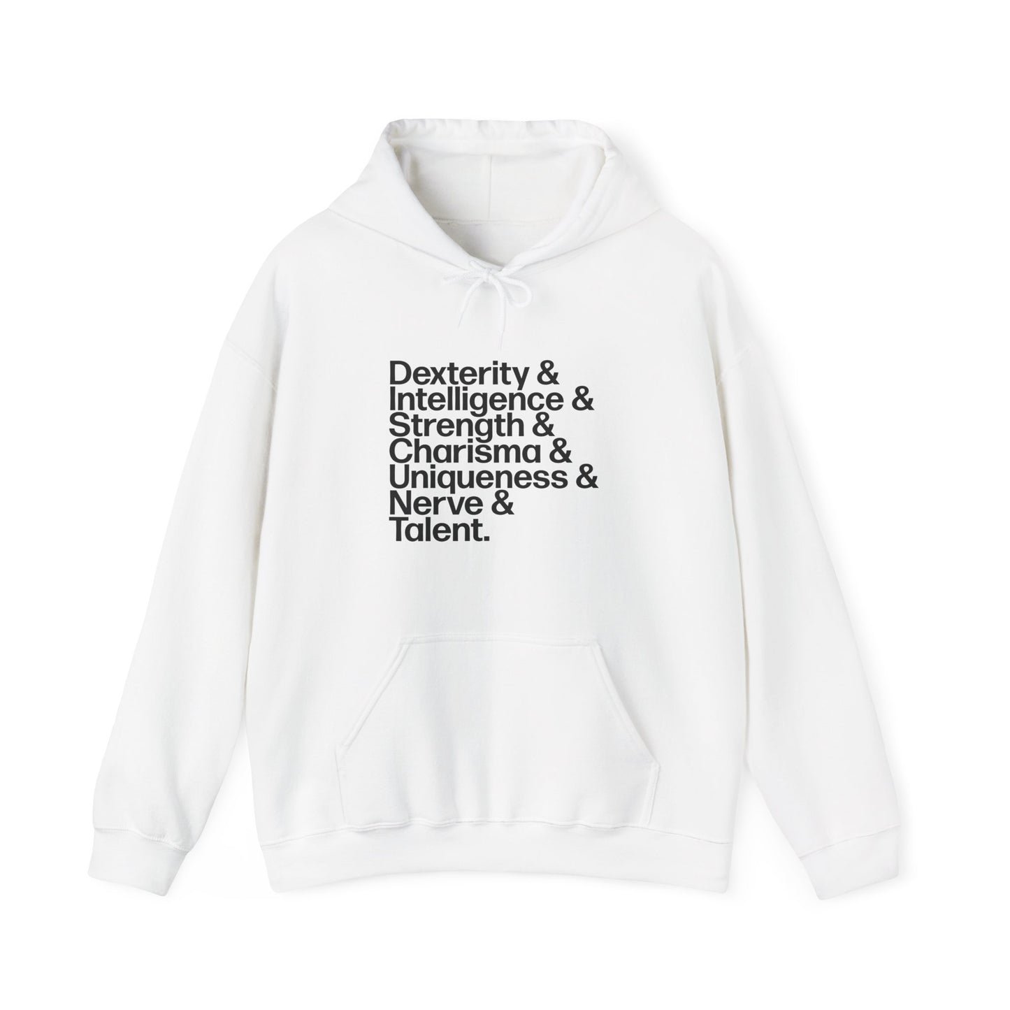 D&D Charisma Uniqueness Nerve & Talent Hoodie