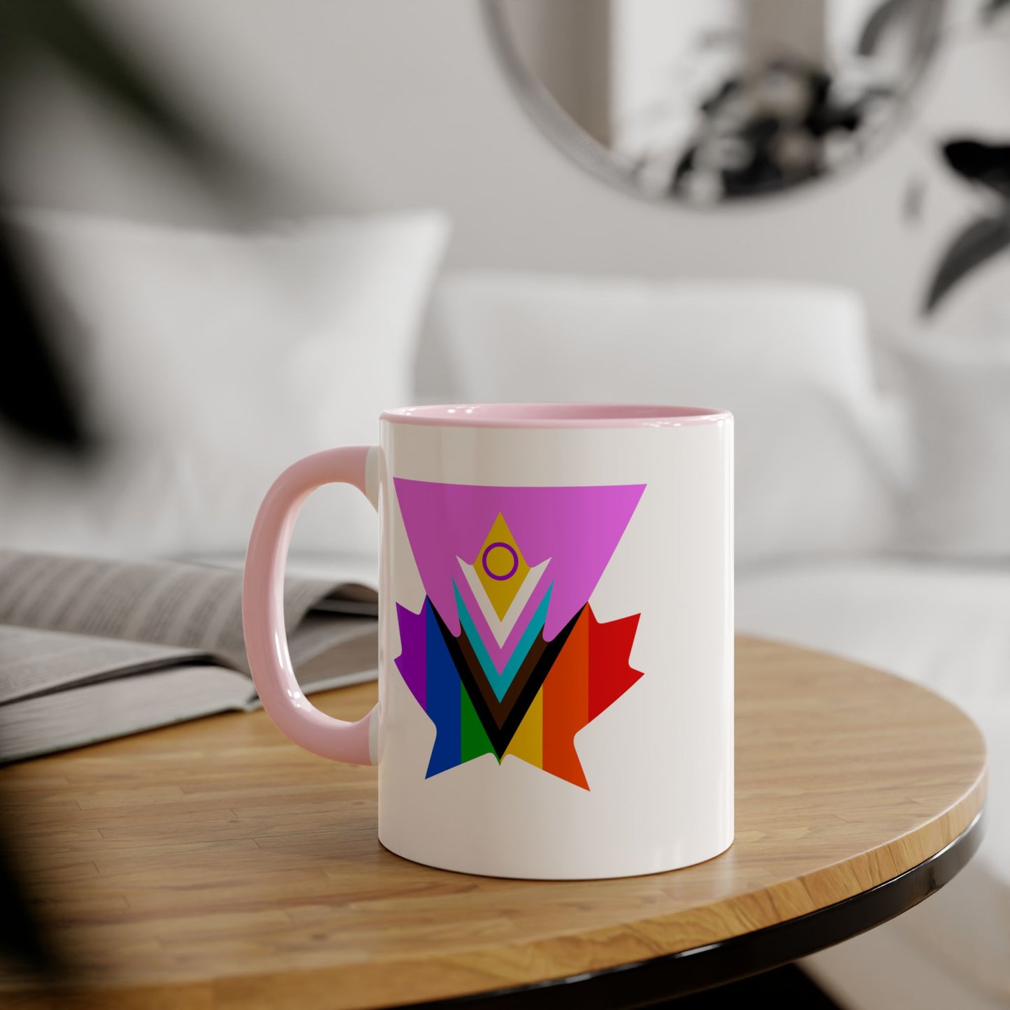 Pink Progress Pride Maple Mug