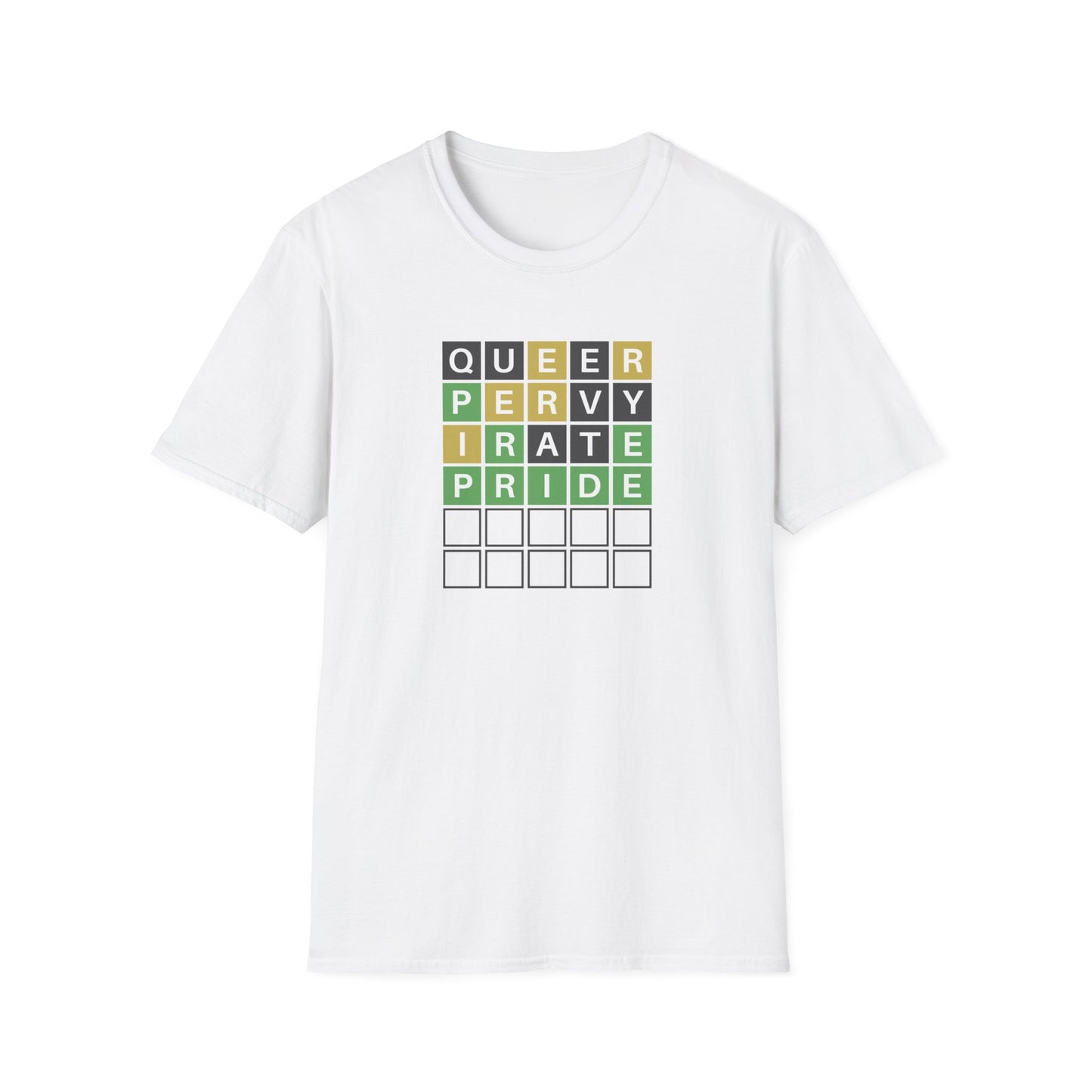 Word Puzzle Queer Pervy Irate Pride Tee