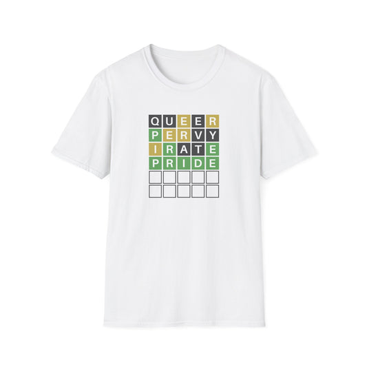 Word Puzzle Queer Pervy Irate Pride Tee
