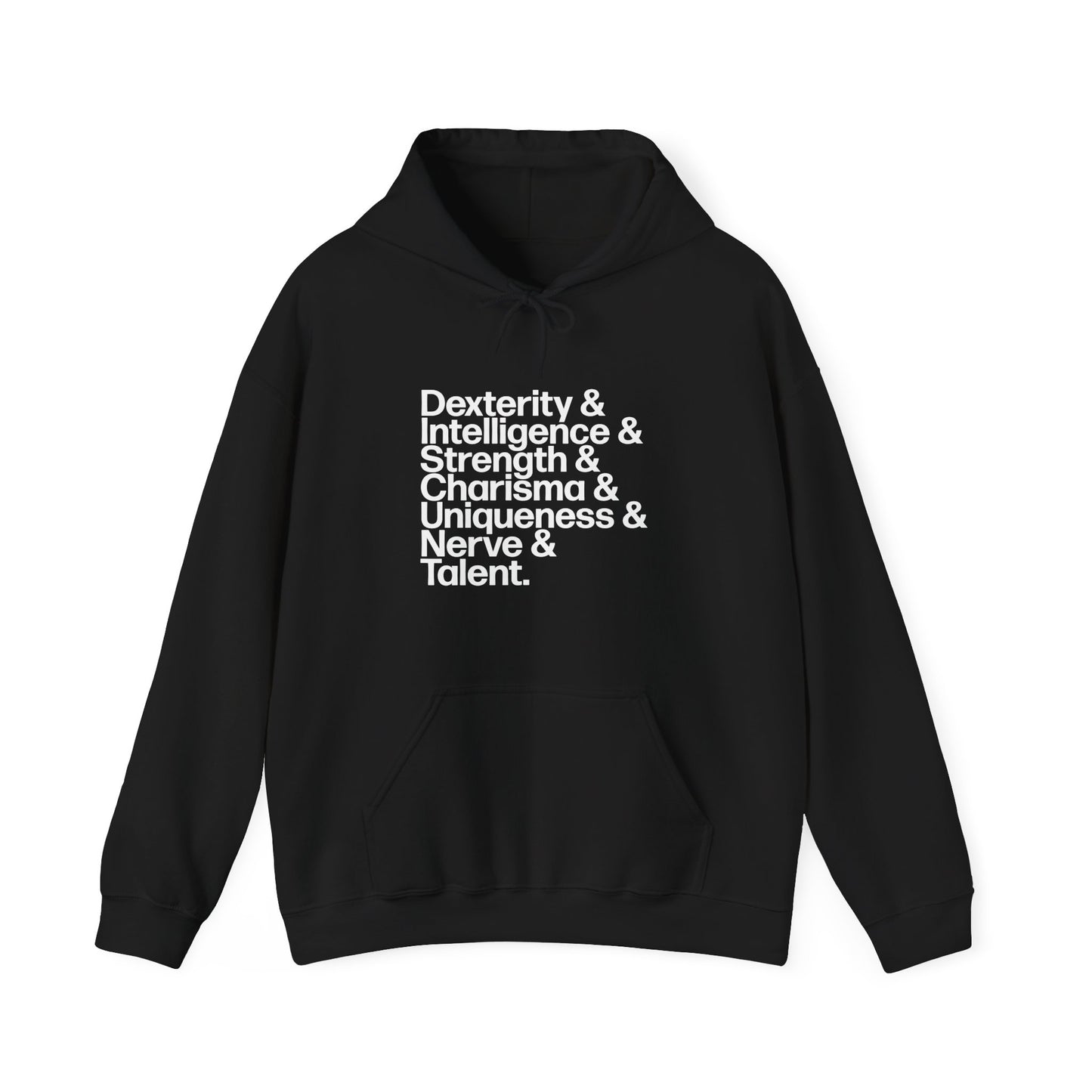 D&D Charisma Uniqueness Nerve & Talent Hoodie