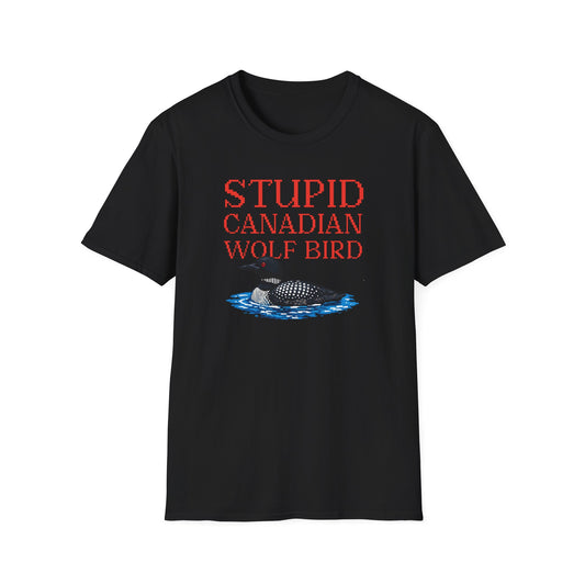 Stupid Canadian Wolf Bird Tee