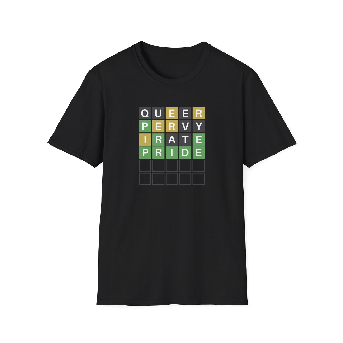 Word Puzzle Queer Pervy Irate Pride Tee