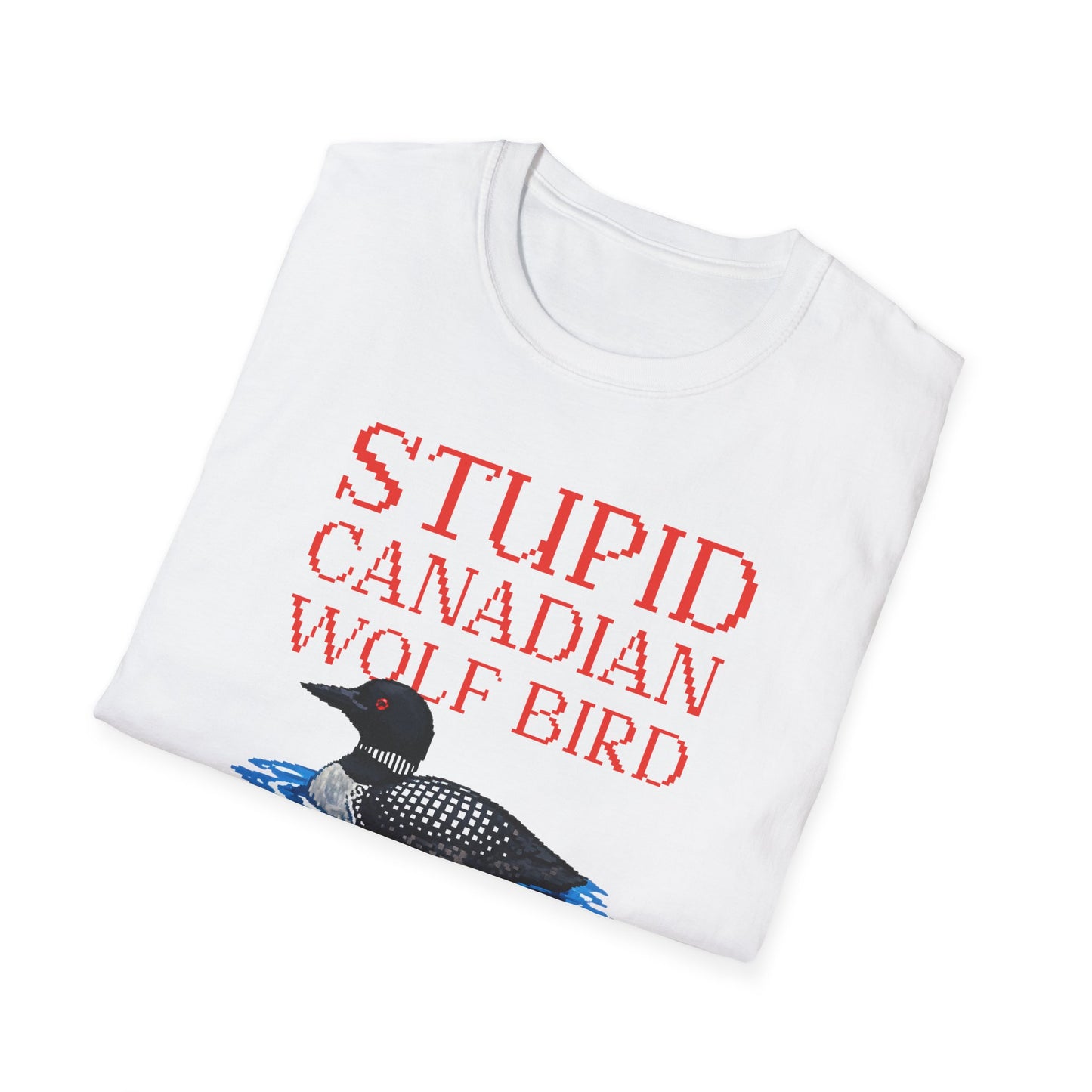 Stupid Canadian Wolf Bird Tee