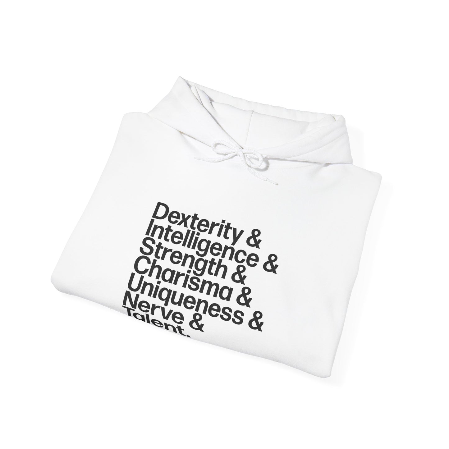 D&D Charisma Uniqueness Nerve & Talent Hoodie