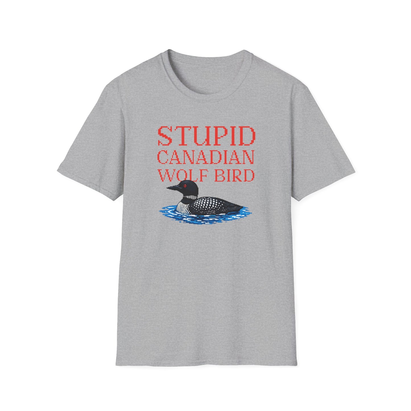 Stupid Canadian Wolf Bird Tee