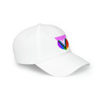 Pink Progress Pride Heart Low Profile Baseball Cap