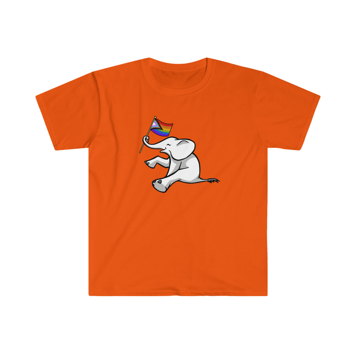 White Elephant Holiday Pride Flag Tee