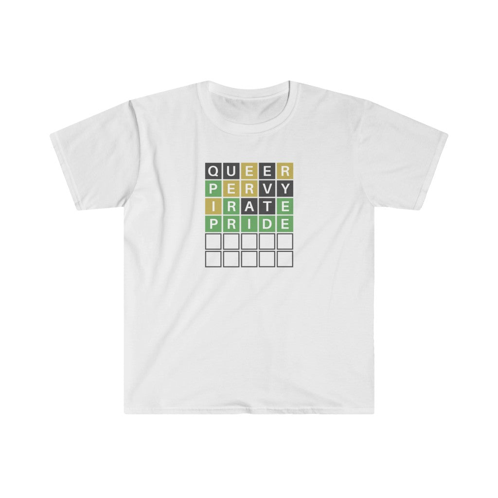Word Puzzle Queer Pervy Irate Pride Tee