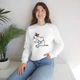 White Elephant Holiday Pride Flag Crewneck Sweatshirt
