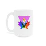 Pink Progress Pride Maple Ceramic Mug 15oz