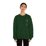 Candy Cane Progress Pride Stripes Crewneck Sweatshirt