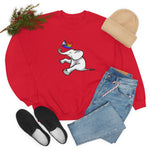 White Elephant Holiday Pride Flag Crewneck Sweatshirt