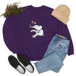 White Elephant Holiday Pride Flag Crewneck Sweatshirt