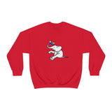 White Elephant Holiday Pride Flag Crewneck Sweatshirt