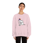 White Elephant Holiday Pride Flag Crewneck Sweatshirt