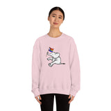 White Elephant Holiday Pride Flag Crewneck Sweatshirt