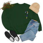 Candy Cane Progress Pride Stripes Crewneck Sweatshirt