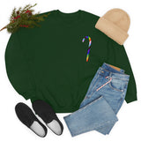 Candy Cane Progress Pride Stripes Crewneck Sweatshirt
