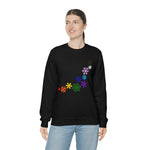 Rainbow Snowflakes Crewneck Sweatshirt