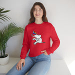 White Elephant Holiday Pride Flag Crewneck Sweatshirt