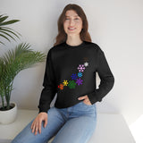 Rainbow Snowflakes Crewneck Sweatshirt