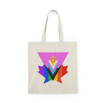 Pink Progress Pride Maple Natural Tote Bag
