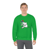 White Elephant Holiday Pride Flag Crewneck Sweatshirt