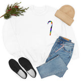 Candy Cane Progress Pride Stripes Crewneck Sweatshirt