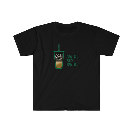 Swirl Sip Swirl Iced Coffee Tee