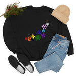 Rainbow Snowflakes Crewneck Sweatshirt
