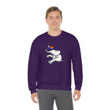 White Elephant Holiday Pride Flag Crewneck Sweatshirt