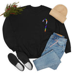 Candy Cane Progress Pride Stripes Crewneck Sweatshirt