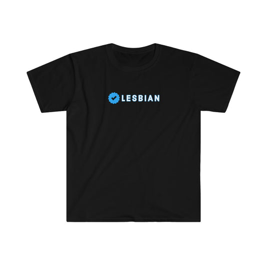 Verified Lesbian Tee | Blue Check Series