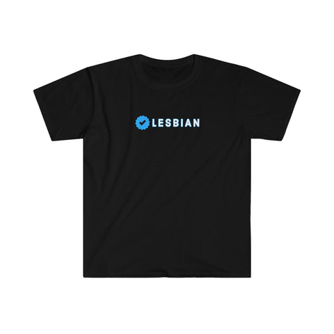 Verified Lesbian Tee | Blue Check Series