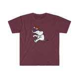 White Elephant Holiday Pride Flag Tee