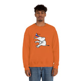 White Elephant Holiday Pride Flag Crewneck Sweatshirt