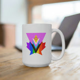Pink Progress Pride Maple Ceramic Mug 15oz